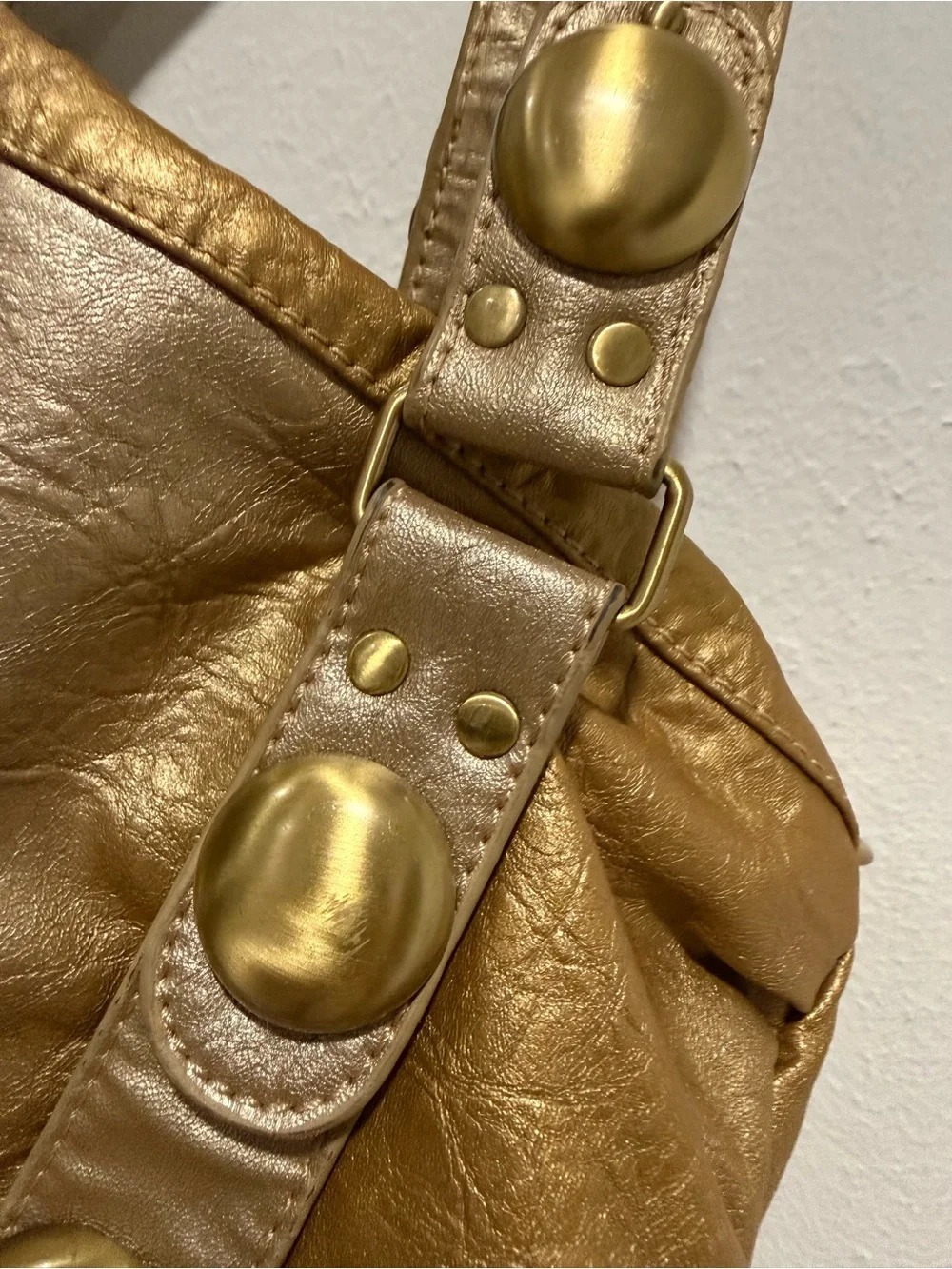 Big Buddha Metallic Gold Ombré Women's Tote Shoulder Bag